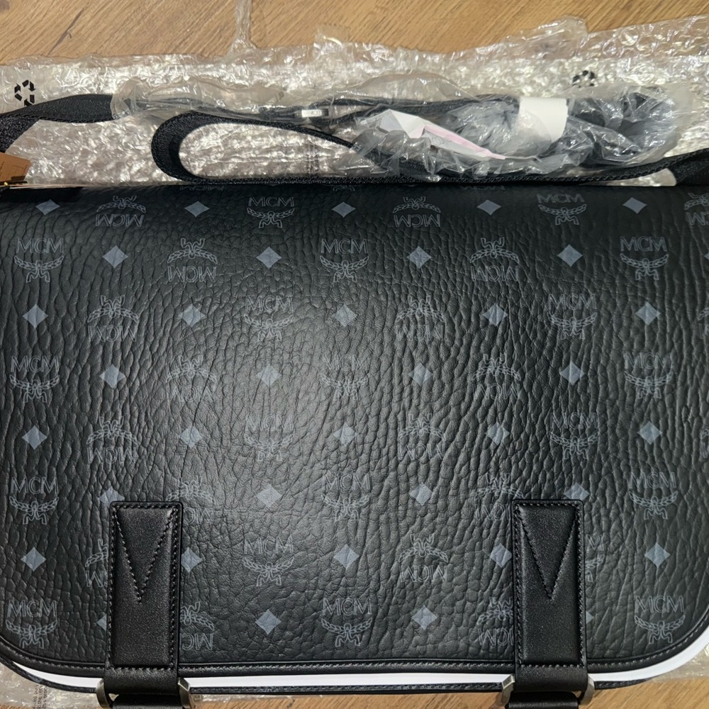 MCM Black Leather Men's Bag